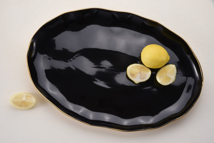 Noir Oval Platter