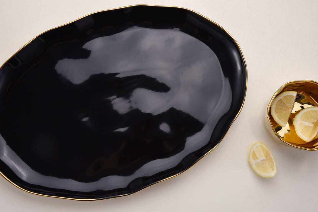 Noir Oval Platter