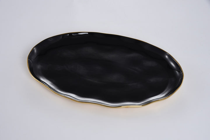 Noir Oval Platter