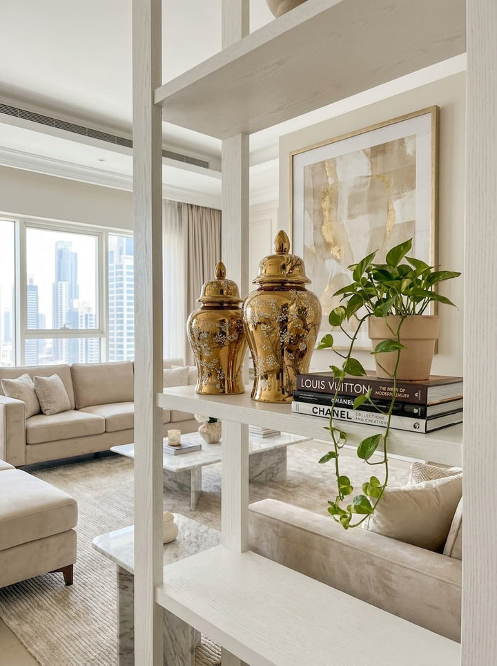 The Ivy Classic Decorative Ginger Jar — Luxury Home Decor — View 5 | Beth & Lily Decor UAE