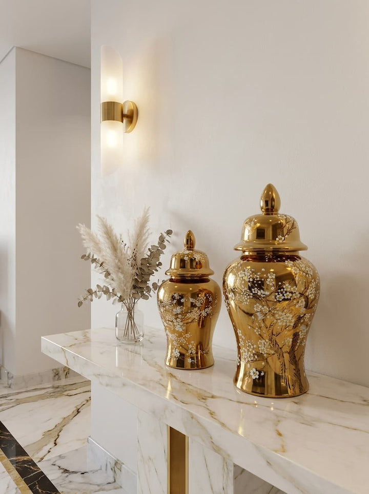 The Ivy Classic Decorative Ginger Jar — Luxury Home Decor — View 9 | Beth & Lily Decor UAE