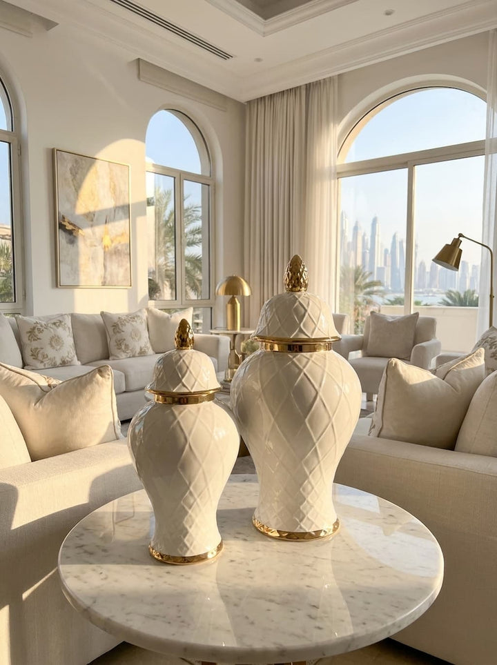 The Lily Luxury Decorative Ginger Jar  — Premium Home Accent — View 4 | Beth & Lily Decor UAE