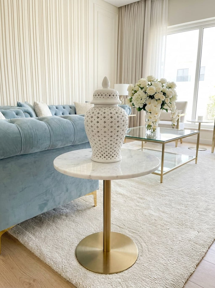 The Riley Classic Ginger Jar — Luxury Decorative Home Accent UAE — Lifestyle Image | Home Styling UAE | Beth & Lily Decor