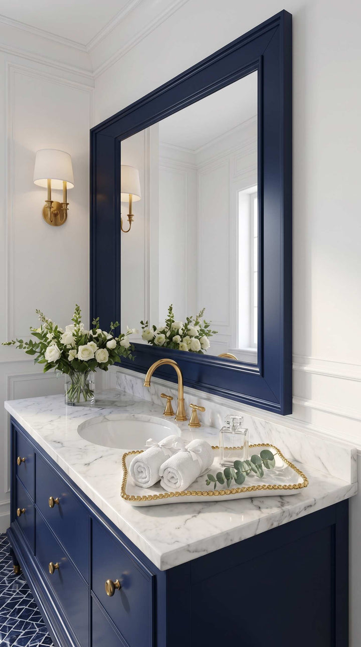 Sienna White and Gold Rectangular Tray