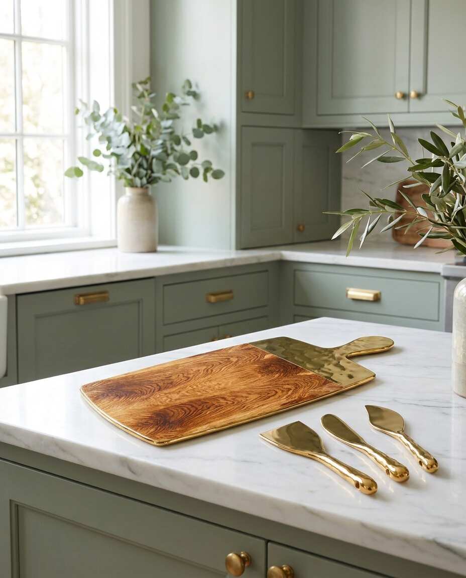 Naya Gold Cheese Knives Set