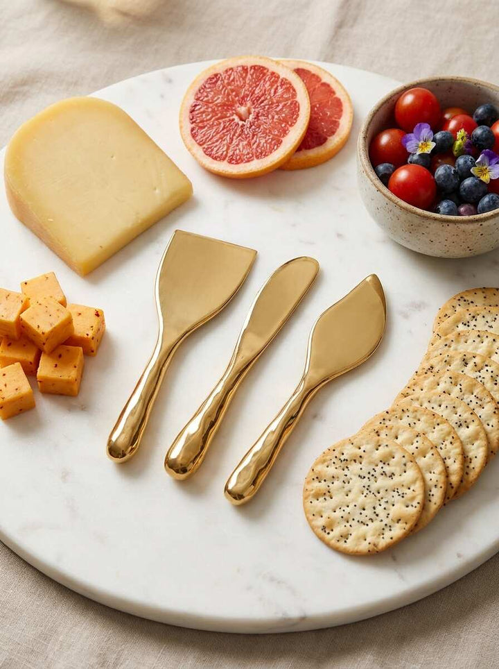 Naya Gold Cheese Knives Set