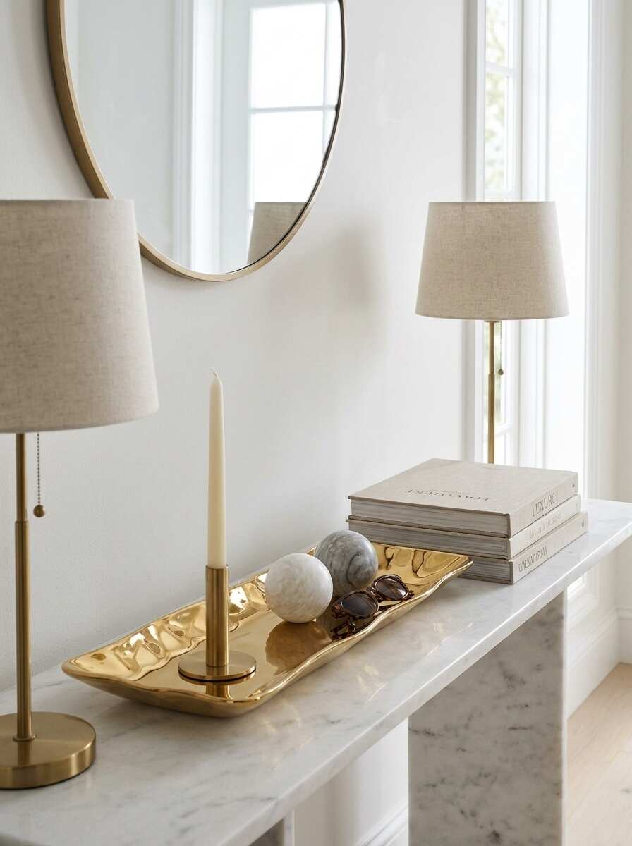 Moonlight Gold Rectangular Server