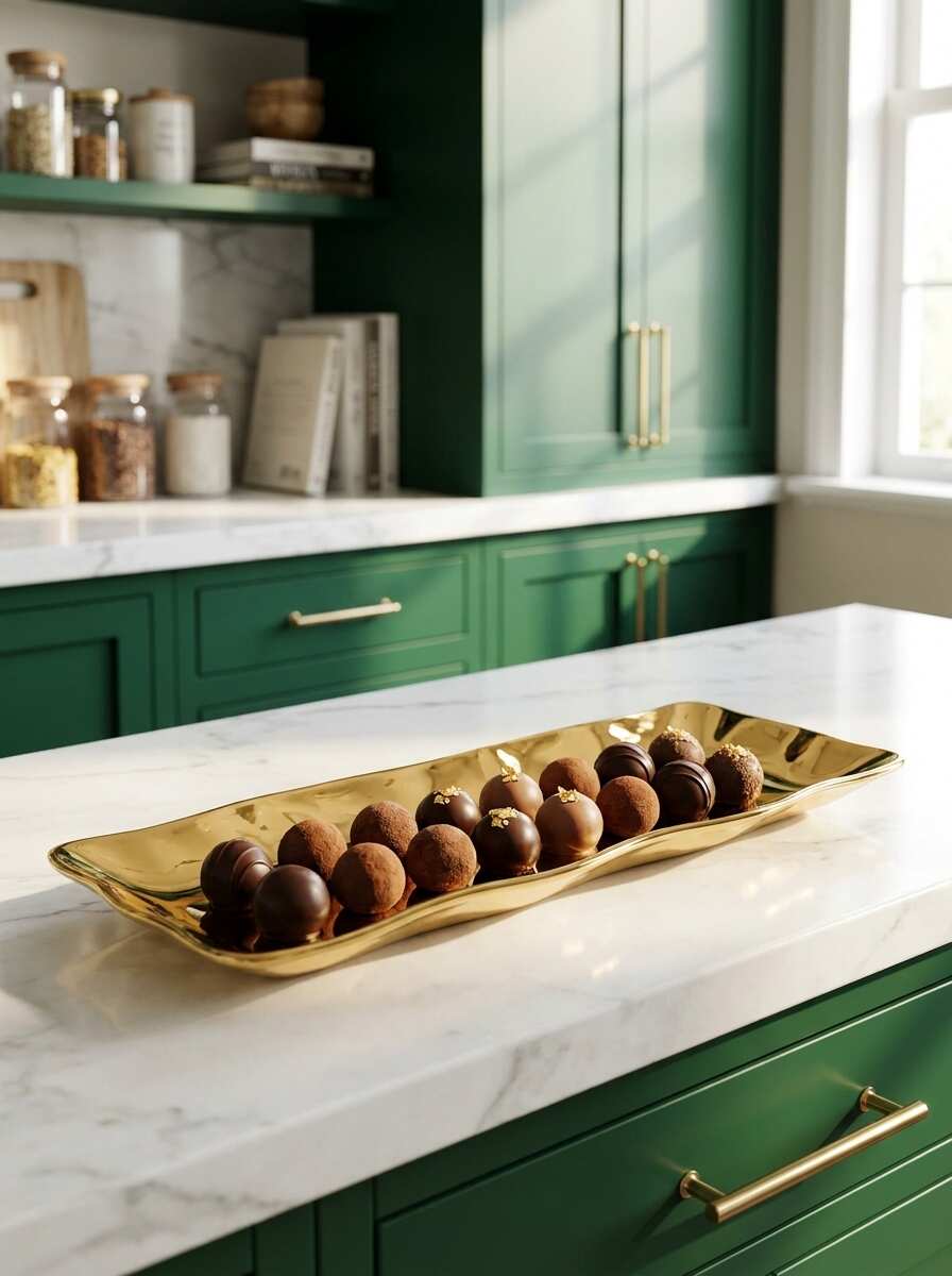 Moonlight Gold Rectangular Server