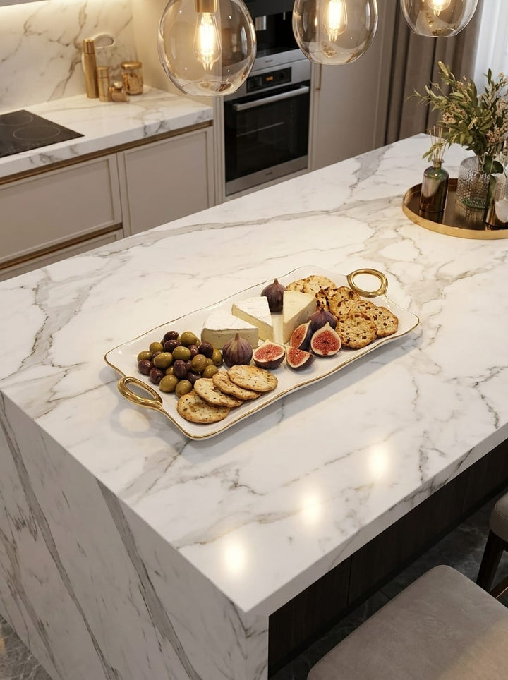 Layla Large Platter — Premium Ceramic Luxury Serving Piece