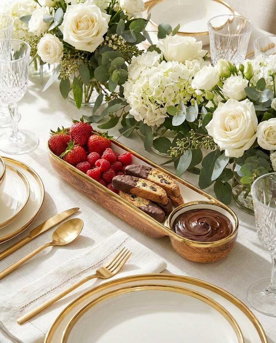 Naya Chip and Dip Server — Luxury Entertaining Piece