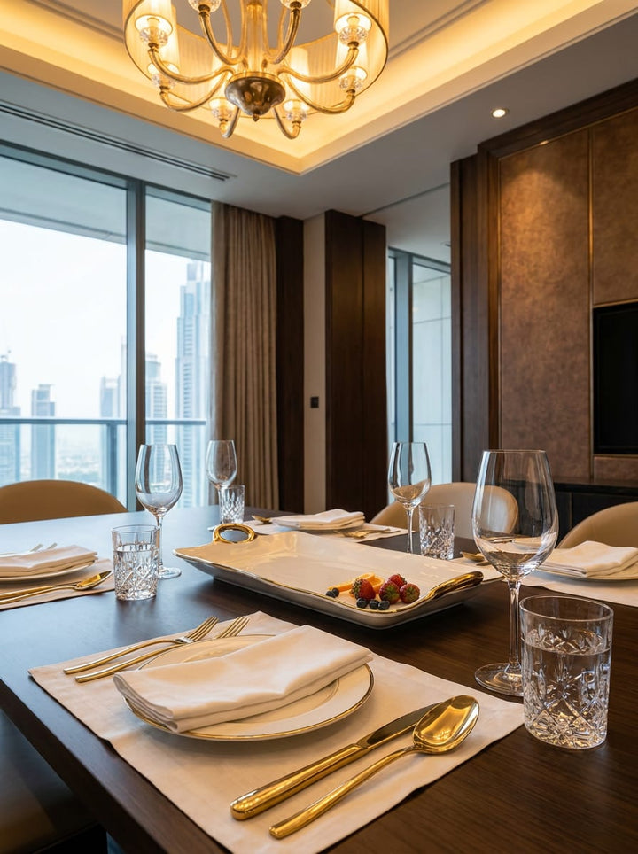 Layla Large Platter — Premium Ceramic Luxury Serving Piece