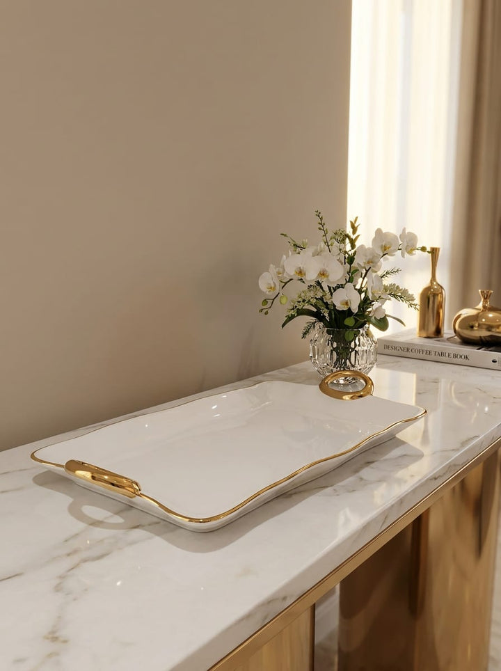 Layla Large Platter — Premium Ceramic Luxury Serving Piece